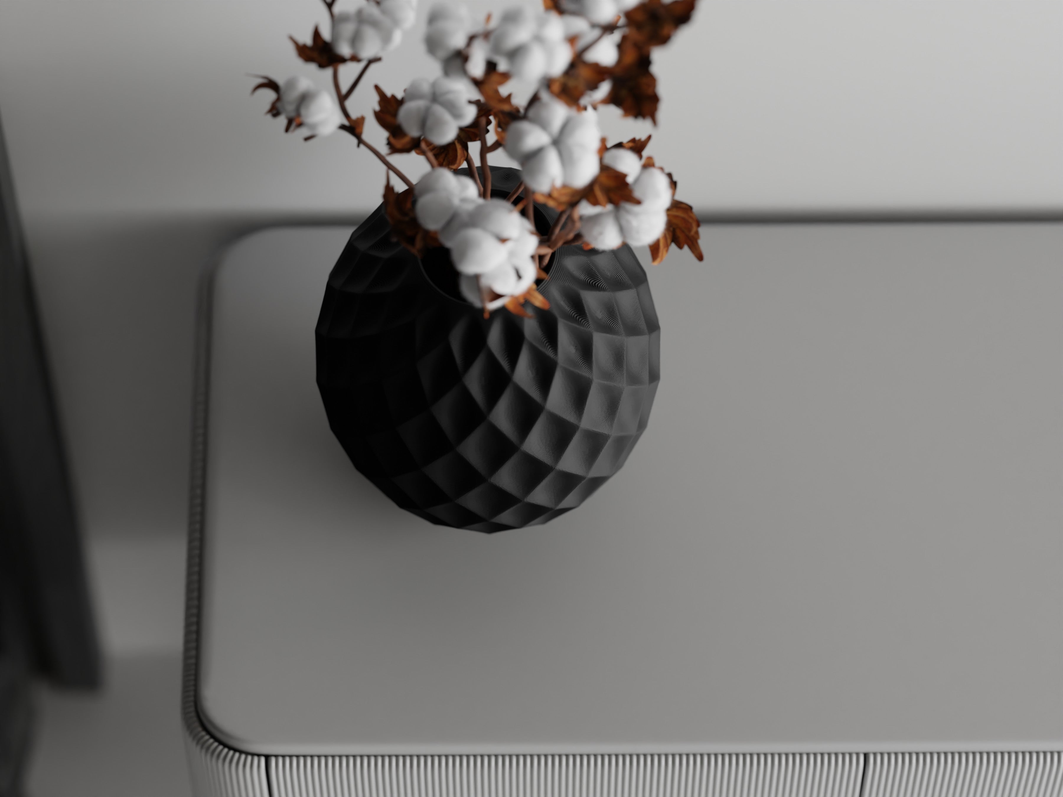 NoirCotton Vase